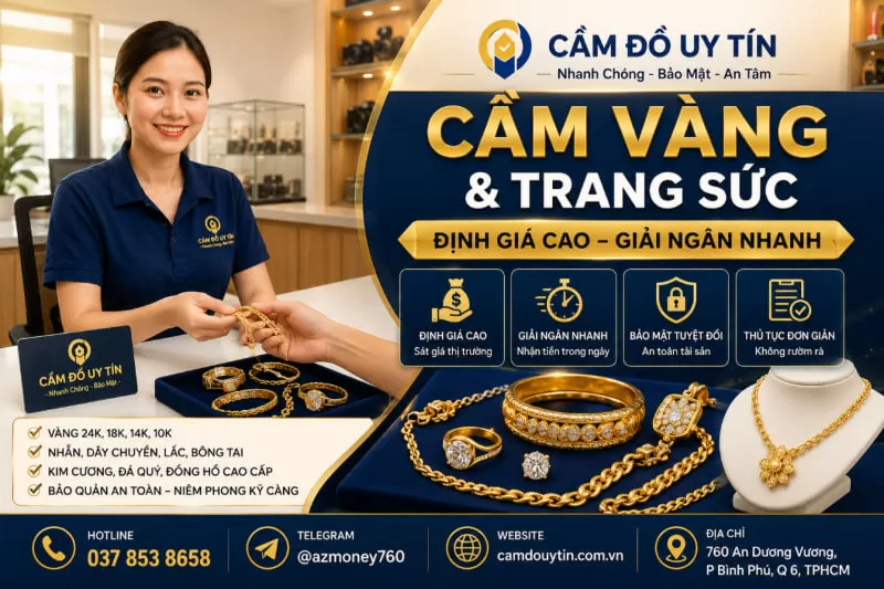cầm vàng và trang sức