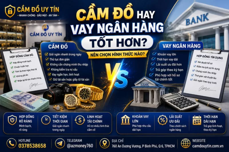 so sánh vay nâng hàng với cầm đồ