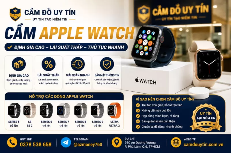 cầm apple watch