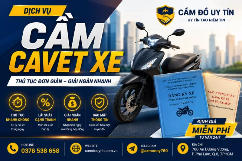 cầm cavet xe